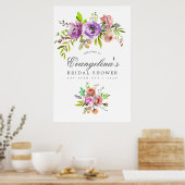 Waterverf Vrijgezellenfeest in het voorjaar Poster (Keuken)