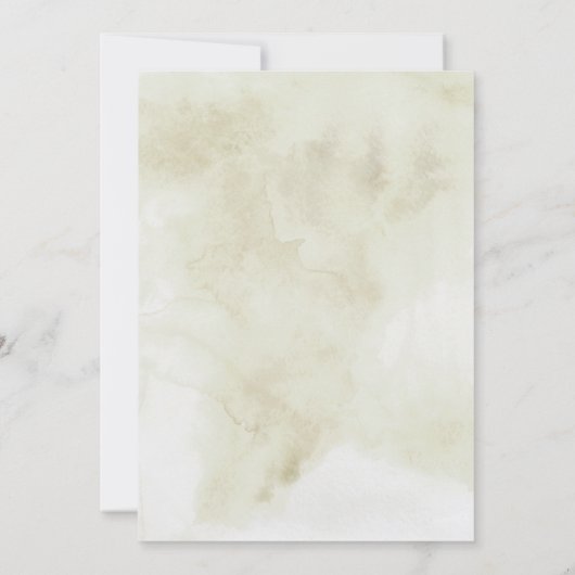 Waterverf Vrijgezellenfeest kerstavond Kaart (Achterkant)