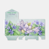 Waterverf vrijgezellenfeest lenteviers bedankdoosjes (Uitgevouwen)