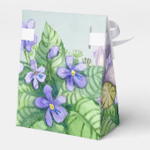 Waterverf vrijgezellenfeest lenteviers bedankdoosjes (Achterkant)