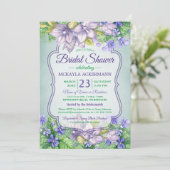 waterverf vrijgezellenfeest lenteviers kaart (Staand voorkant)