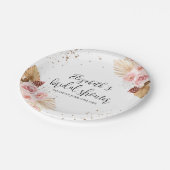 Waterverf Vrijgezellenfeest Papier Borden | Boho Papieren Bordje (Gekanteld)