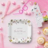 Waterverf Vrijgezellenfeest Papieren Bordje (Feest)