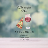 Waterverf Vrijgezellenfeest Perfect Pair Welkom Acryl Bord (Neutraal)