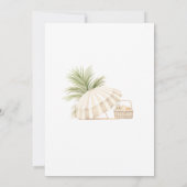 Waterverf Vrijgezellenfeest picknick Kaart (Achterkant)