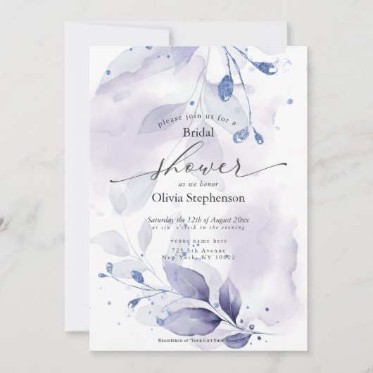 Waterverf Vrijgezellenfeest reusachtige violetafbr Kaart (Voorkant)