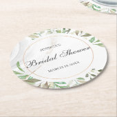 Waterverf Vrijgezellenfeest Ronde Onderzetter (Gebogen)