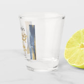 Waterverf Vrijgezellenfeest Shot-bril | ABSTRACT Shot Glas (Rechts)