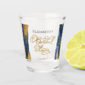 Waterverf Vrijgezellenfeest Shot-bril | ABSTRACT Shot Glas (Voorkant)