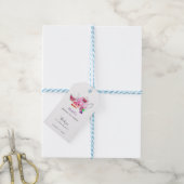 Waterverf Vrijgezellenfeest Tea Party Paarse Chic Cadeaulabel (Met Touw)