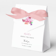 Waterverf Vrijgezellenfeest Tea Party Pink Dank u