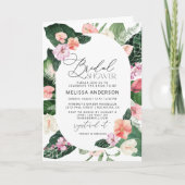 Waterverf Vrijgezellenfeest tropisch Lijst Kaart (Voorkant)