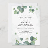 Waterverf Vrijgezellenfeest van de Eucalyptus Gree Kaart (Voorkant)