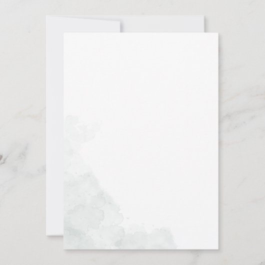 Waterverf Vrijgezellenfeest van de Eucalyptus Gree Kaart (Achterkant)