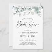 Waterverf Vrijgezellenfeest van de Eucalyptus Gree Kaart (Voorkant)