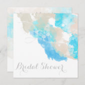 Waterverf Vrijgezellenfeest van de vlinderzee Kaart (Voorkant / Achterkant)