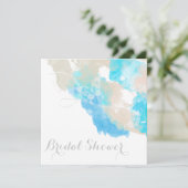 Waterverf Vrijgezellenfeest van de vlinderzee Kaart (Staand voorkant)