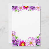 Waterverf Vrijgezellenfeest van lentestuin Kaart (Achterkant)