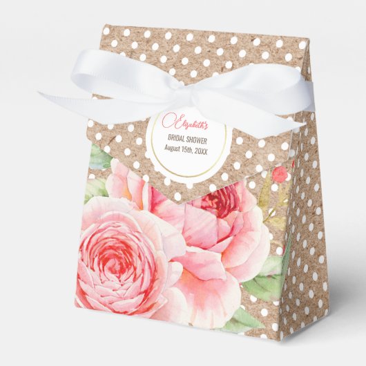 Waterverf Vrijgezellenfeest voor Floral design Bedankdoosjes (Voorkant Zijde)