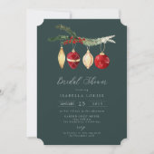  Waterverf Vrijgezellenfeest winterversiering Kaart (Voorkant)