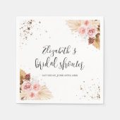 Waterverf Vrijgezellenfeesten servetten | Boho Flo (Voorkant)