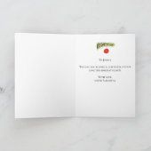 Waterverf Vrolijk Kerstboom Vrolijk en Helder Feestdagen Kaart (Binnen)