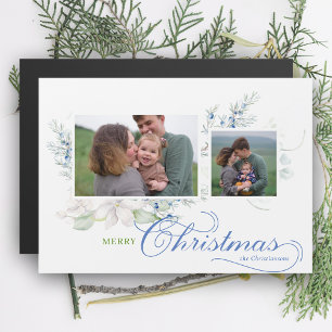 Waterverf Vrolijk Kerstscript Juniper Foto