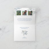 Waterverf Vrolijk Kerstscript Juniper Foto Feestdagen Kaart (Binnen)