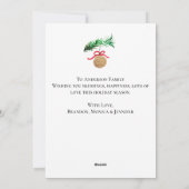 Waterverf Vrolijke kerstboom Vrolijk en helder Feestdagenkaart (Achterkant)