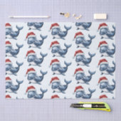 Waterverf vrolijke kerstwalvistekening tissuepapier (Craft)