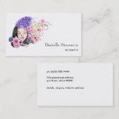 Waterverf Vrouw Bloemen Lente Natuur Kunst Visitekaartje (Voorkant / Achterkant)