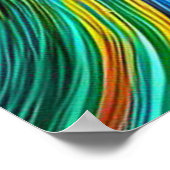 Waterverf vrouwenportret, Abstracte kunstdruk Poster (Hoek)