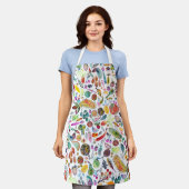 Waterverf vruchten en rivieren unieke gezonde kaas schort (Gedragen)