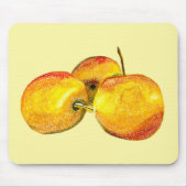 Waterverf vruchten met gele peren muismat (Voorkant)