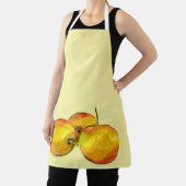 Waterverf vruchten met gele peren schort (Insitu)