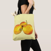 Waterverf vruchten met gele peren tote bag (Dichtbij)