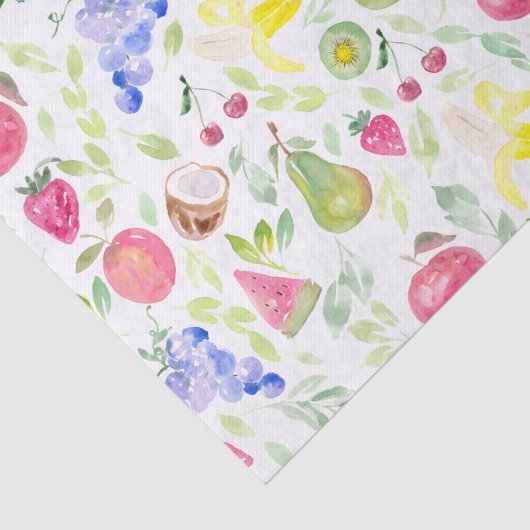 Waterverf Vruchten Tissuepapier (Detail)