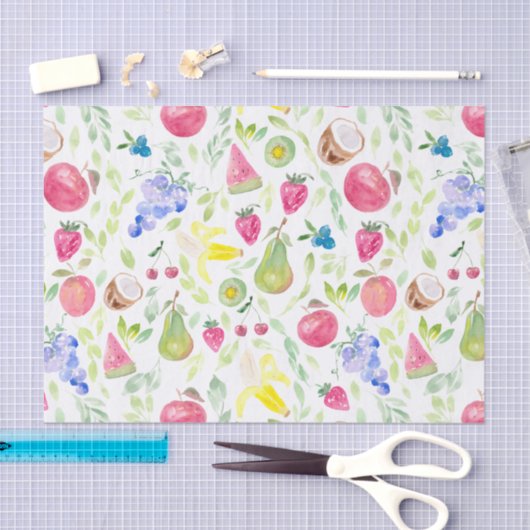 Waterverf Vruchten Tissuepapier (Craft)