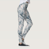 Waterverf vun elephant Family Cute Animal Art Leggings (Rechts)