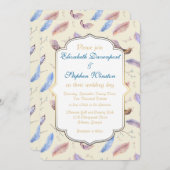 Waterverf Vuurpatroon en Fancy Lijst Kaart (Voorkant / Achterkant)