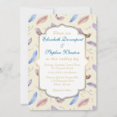 Waterverf Vuurpatroon en Fancy Lijst Kaart (Voorkant)