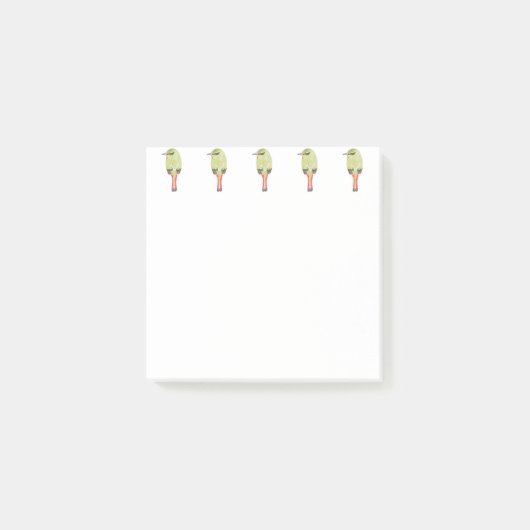 Waterverf Vuurstaartmyzornis Post-it® Notes (Voorkant)