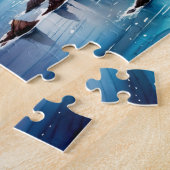 Waterverf vuurtoren 1 legpuzzel (Zijkant)