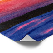 Waterverf vuurtoren afdrukken poster (Hoek)