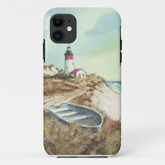 waterverf vuurtoren Case-Mate iPhone case (Achterkant)