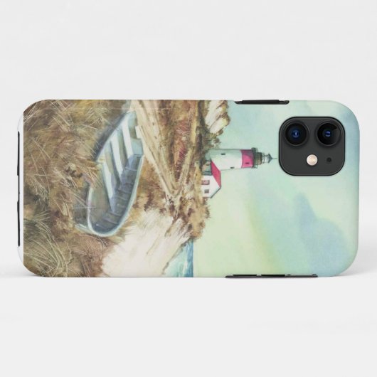 waterverf vuurtoren Case-Mate iPhone case (Achterkant (horizontaal))