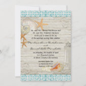 Waterverf vuurtoren, strand bruiloft kaart (Voorkant)