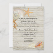 Waterverf vuurtoren, strand bruiloft kaart (Voorkant)