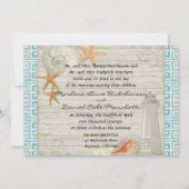 Waterverf vuurtoren, strand bruiloft kaart (Voorkant)