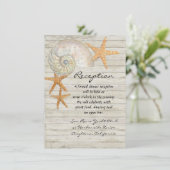 Waterverf vuurtoren, strand bruiloft kaart (Staand voorkant)